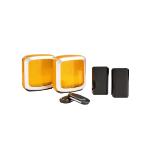 Умный привод для откатных ворот ALUTECH Roteo RTO-500MKIT-Sm + проводные фотоэлементы LM-L + сигнальная лампа SL-U + рейка ROA8 (5 шт.) + Wi-fi модуль WM-Sm